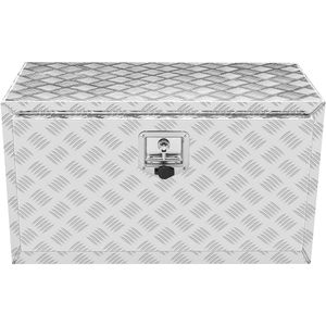 Cassetta Portautensili in Alluminio Rinforzato con Superficie Diamantata 30x14x16" con Serratura e Chiave per Sottoscocca Camion - Product Image 6