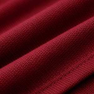 Polo de Manga Corta para Hombre, Color Sólido, Algodón Piqué, Tejido Transpirable, Corte Regular, Rojo - Product Image 4