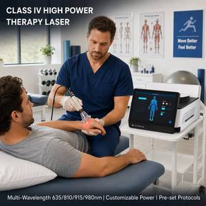 Sistema <span class=keywords><strong>di</strong></span> Terapia Medica PHOMED CureLight Classe IV 810nm 980nm per Fisioterapia, Riabilitazione e Sollievo dal Dolore Articolare - Product Image 3
