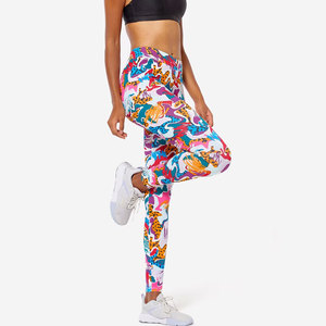 Leggings Deportivos de Cintura Alta Elástica, Compresión Personalizada, Ecológicos, Transpirables, de Poliéster/Nailon para Mujer, Yoga, Fitness, Gimnasio - Product Image 1