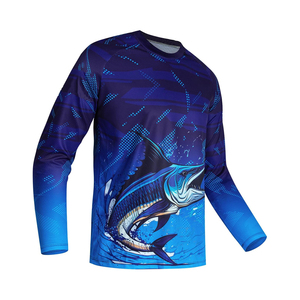 เสื้อเชิ้ตตกปลาแขนยาวกันแดด UPF 50 ป้องกันรังสียูวี แห้งเร็ว ระบายอากาศได้ดี สำหรับผู้ชาย สกรีนโลโก้ได้ ขายส่ง - Product Image 1