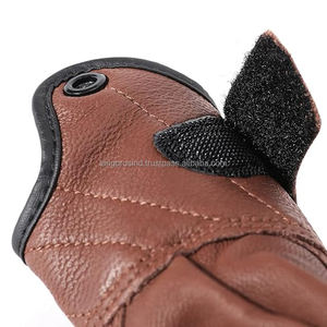 Custom Summer Half-Finger Racing Motorbike <b>Gloves</b> Breathable Vintage Leather Windproof Waterproof Sports Unisex for Pakistan - Product Image 4