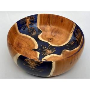 Tazón de Resina Epoxi y Madera de Estilo Moderno para Ensalada, Arroz, Sopa, Tazón de Madera de Acacia Hecho a Mano para Frutas, Tazón Grande para Servir Verduras - Product Image 6