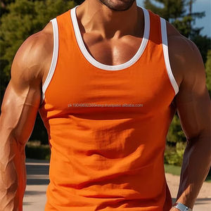 Débardeur de sport personnalisé sans manches, coupe courte et ample, pour la musculation, le gym, le streetwear décontracté - Product Image 1