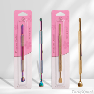 Meilleures ventes Xuchuang TX--124, pousse-cuticules double tête en acier inoxydable, 3 couleurs, réutilisable, durable, accessoires pour salon de manucure - Product Image 4