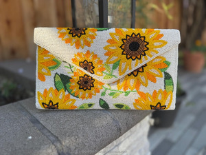 Bolso de Mano Tipo Clutch con Diseño de Limón Cítrico, Bolso Bandolera con Cuentas Hecho a Mano, Diseño de Fruta de Verano, Bolso de Noche, Moda Portátil Personalizado - Product Image 4