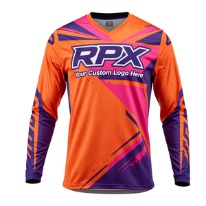 เสื้อเจอร์ซีย์มอเตอร์ครอส RPX แบบสั่งทำพิเศษ แขนยาว โพลีเอสเตอร์ แห้งเร็ว เสื้อแข่งสำหรับผู้ชาย ทุกฤดูกาล ลายพิมพ์ เสื้อเจอร์ซีย์มอเตอร์ครอส - Product Image 2