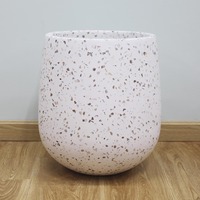Jardin Extérieur Artisanat Du Vietnam Fibre Ciment Béton Jardinière Pots De Fleurs Pour La Décoration Intérieure Emballage Personnalisé
