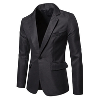Blazer de costume pour homme bleu roi, croisé, grande taille, coupe ajustée, couleur unie, décontracté, professionnel, formel, imperméable et coupe-vent