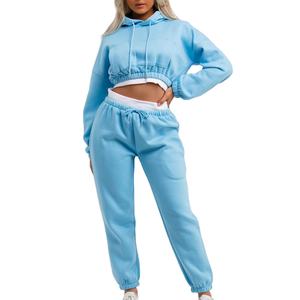 Conjunto Deportivo de Terciopelo de 2 Piezas Personalizado para Mujer, Atuendo Informal de Felpa Suave con Sudadera con Cierre y Pantalones Deportivos - Product Image 3