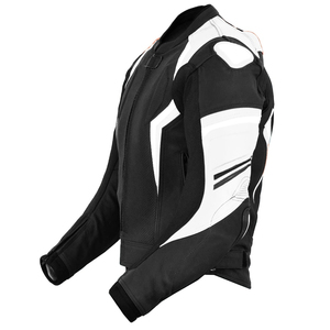 Full Sleeves Fashionable Best Design Racing Wear Motorbike Jackets High Quality Men Leather Motorbike Jackets - Product Image 2