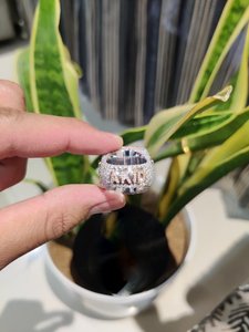 Initial <b>Ring</b> VVS Moissanite Baguette Letter <b>Ring</b> For Men Two Tone Rhodium Plated Championship <b>Ring</b> In <b>925</b> Sterling <b>Silver</b> - Product Image 5