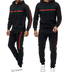 Ensemble de survêtement décontracté 2 pièces pour homme, grande taille, avec logo personnalisé, idéal pour la gym et le sport, collection streetwear, directement de l'usine - Product Image 4