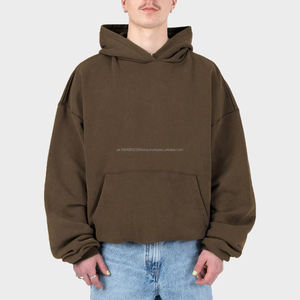 Sweat à capuche personnalisé pour homme, imprimé en relief, 500 g/m², sweat à capuche lourd, sweat à capuche ample hip hop, fabricants de vêtements pour hommes - Product Image 1