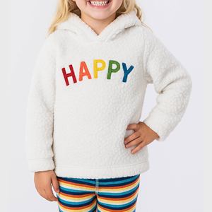 Sudaderas de Sherpa Afelpadas de Alta Calidad para Niñas, Nuevo Diseño, Ropa de Invierno Suave para Niños, Logotipo Personalizado, Color Personalizado, 100% Poliéster - Product Image 5