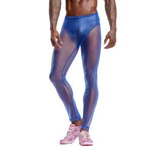 Leggings sexy en maille transparente de haute qualité, taille élastique, pour la plage, pantalon de compression, séchage rapide, résistant à l'eau, légers - Product Image 1