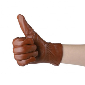 Guantes de cuero suave y cómodos para hombre, cálidos, para invierno, para exteriores, informales, elegantes, a la moda, equipo de protección para las manos - Product Image 4