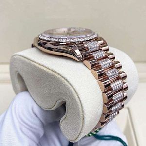 Montre Diamant Splendid JEWELRY 36mm Argent Analogique Mouvement Quartz ETA Verre Saphir Fermoir Déployant Luxe Homme Étanche 10m - Product Image 6