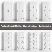 Armoire de rangement métallique à 15 portes pour bureau, école, salle de sport et plage