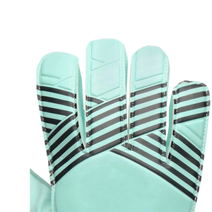 Football Goalkeeper Gloves Mint Green White PU Leather <b>Full</b> Finger Non <b>Slip</b> Breathable Adjustable Wrist Strap Unisex - Product Image 6