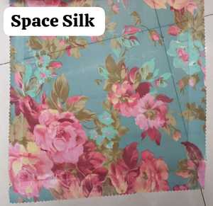 Space Silk Fabric With Premium Floral Work Elegance Design For Designer Sarees Suits Lehengas Wholesale Royal Soft Weave Collect - Product Image 5