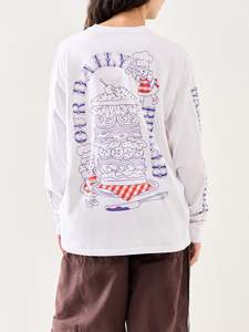 เสื้อยืดแขนยาวแฟชั่นสำหรับผู้หญิง พิมพ์ลายตามสั่ง คุณภาพพรีเมียม ระบายอากาศได้ดี เสื้อแขนยาวลำลองผ้าฝ้ายสำหรับผู้หญิง - Product Image 6