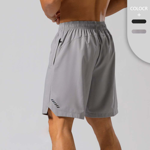Men Gym Shorts High Quality <b>Elastic</b> Waist Compression Running Training Sports Plain Wholesale Men Gym Shorts - Product Image 2