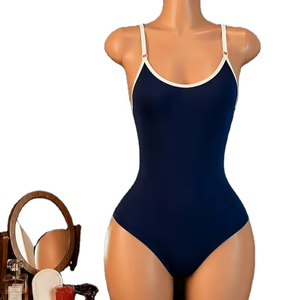 Sexy Bodysuit Lingerie Women Loose Fit Vintage Swimsuit Style Japanese Inspired Outfit Loungewear 100% Cotton Jersey 2pc - Product Image 1