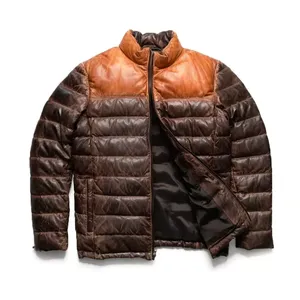 2026 New Design <b>Men</b> <b>Genuine</b> <b>Leather</b> <b>Jacket</b> Premium Cowhide <b>Leather</b> <b>Jacket</b> for Streetwear and Biker Style - Product Image 1