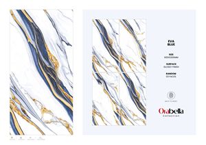 กระเบื้องพอร์ซเลนดีไซน์หรูหรา ขนาด 60x120 ซม. 600x1200 มม. 24x48 นิ้ว ผิวมันเงา ขนาดใหญ่พิเศษ คุณภาพพรีเมียม สำหรับงานตกแต่งหรูหรา - Product Image 2