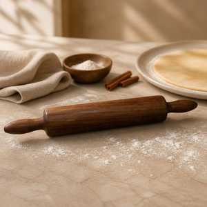 Rouleau à pâtisserie en bois robuste pour usage commercial en boulangerie - Product Image 5