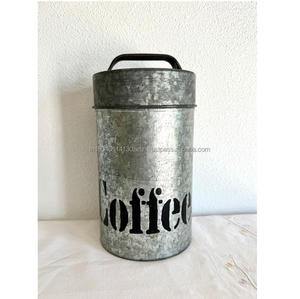 Frascos de almacenamiento de café y té de azúcar martillado de acero inoxidable, bote hecho a mano para cocina de restaurante de Hotel en casa - Product Image 5