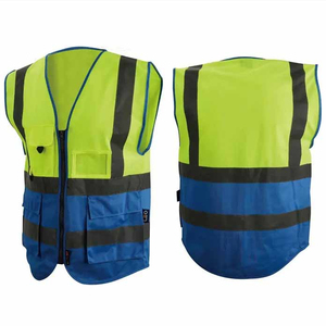 Gilets de sécurité réfléchissants à logo personnalisé pour la construction industrielle, soutien lombaire compressif, pour hommes adultes, en polyester - Product Image 3
