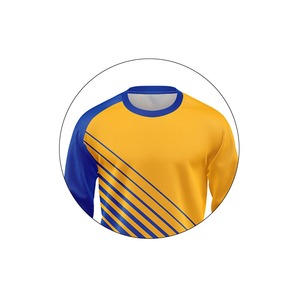 Sweat-shirt à col rond pour homme, jaune et bleu, uni, coupe classique, tricoté, respirant, écologique, séchage rapide, décontracté, pour l'automne - Product Image 6