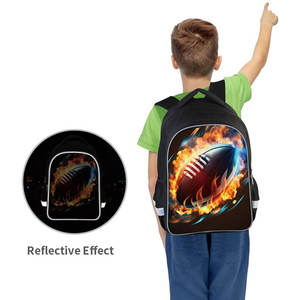 Sac à dos de basketball unisexe personnalisable en polyester avec fermeture éclair, design par sublimation, étanche, USA 2026 - Product Image 3