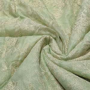 Wholesale Sequin Embroidery Fabric Export Quality Mesh Net <b>Garment</b> Textile For Importers And Bulk Buyers - Product Image 2