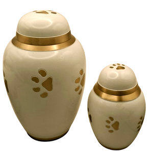Urna para Cenizas de Mascotas con Huella de Pata Personalizable, Estilo Americano, Cerámica Esmaltada de Lujo, Tapa Segura, Color Personalizado 200/220 - Product Image 6