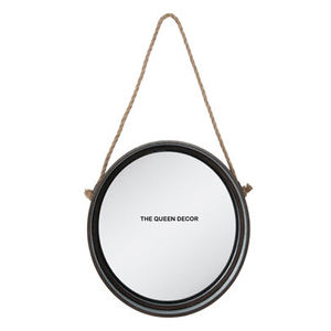 Espejo de pared redondo de metal chapado en oro con diseño impresionante para decoración de fiestas navideñas, precio al por mayor. - Product Image 4