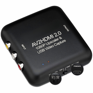 Convertisseur et Enregistreur AV vers HDMI 2.0 - Convertit RCA en 1080P - Capture vidéo sur PC/Mac avec prise en charge du format 4:3 - Product Image 1