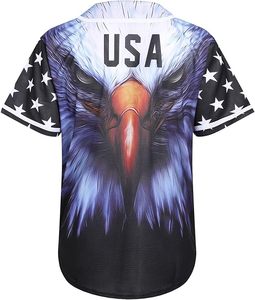 Maillot de baseball personnalisé par sublimation - T-shirt d'équipe en maille respirante - Uniforme de performance entièrement boutonné pour l'athlétisme - Product Image 6