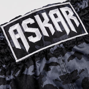 Shorts de boxe Askar vert avec ceinture dorée, sérigraphie, coupe ample, unisexe, 100 % polyester, légers, pour arts martiaux - Product Image 4