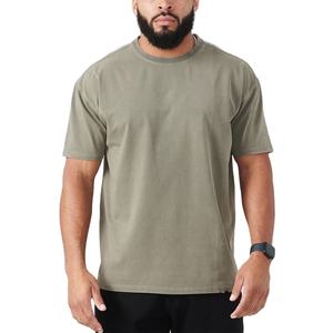 เสื้อยืดแขนสั้นสไตล์เรียบง่ายสำหรับฤดูร้อน ผ้าฝ้าย 100% ทรงหลวม ระบายอากาศได้ดี ผ้าถักด้านหน้า ป้องกันรอยยับ เหมาะสำหรับออกกำลังกาย ผู้ชาย - Product Image 4