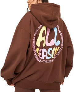 Wholesale Custom Heavy Weight Oversize Fashion Hoodie Solid Color Loose Fit <b>Thick</b> Plain Design Premium Hoodie Winter Embroidery - Product Image 5