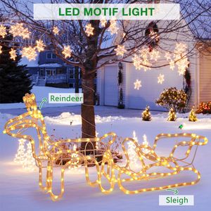 Luci a Tubo LED Arcobaleno 8m 30V 2.7W 192 LED 120*25*45cm per Decorazioni Natalizie, Festival, Giardino, Cervo, Neve, Auto, Bolle Colorate - Product Image 3