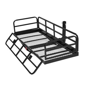 Portapacchi Pieghevole per Gancio Traino Rinforzato 152x61x35 cm, Capacità 227 kg, Stabilizzatore Antirumore per Gancio Traino per Pickup - Product Image 2
