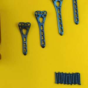 Plaque LCP à angle variable pour radius distal volaire, 27 mm, en acier inoxydable orthopédique, kit d'implants traumatologiques réutilisable pour chien, 3-6 trous, 5 pièces - Product Image 3