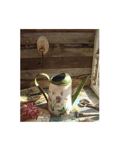 กระป๋องชุบสังกะสีพิมพ์ลายเคลือบแบบพรีเมี่ยมพร้อมลวดลายดอกไม้ที่สวยงามสำหรับการตกแต่งตามฤดูกาลและการดูแลพืชทุกวัน - Product Image 3