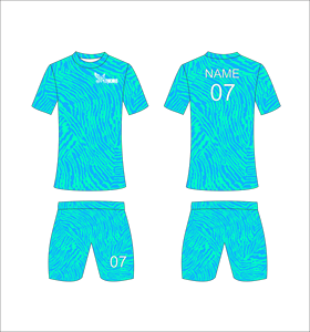 Conjunto de Camiseta y Pantalones Cortos de Fútbol Sublimados, Unisex, Cuello Mao, Secado Rápido, Números de Equipo, Todas las Temporadas, Ropa Deportiva para Adultos - Product Image 1