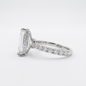 PT950 Platinum Radiant & Round Lab Grown Diamond Ring | 4.61 CT Fine Jewelry - Product Image 3