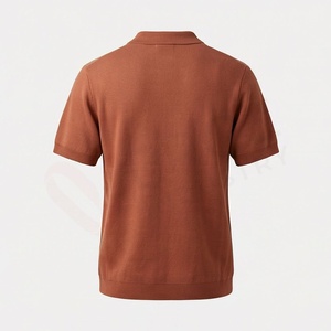 Polo en tricot à imprimé géométrique pour homme, manches courtes, coupe décontractée - Product Image 2